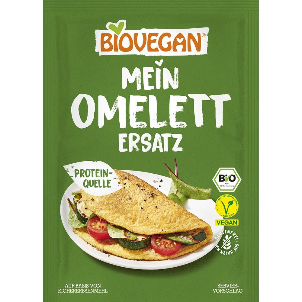 Inlocuitor vegan omleta fara gluten bio Biovegan 43g - Verlin