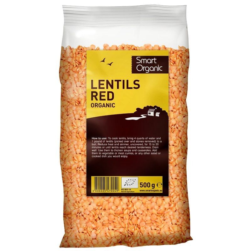 Linte rosie eco 500g Smart Organic - Verlin