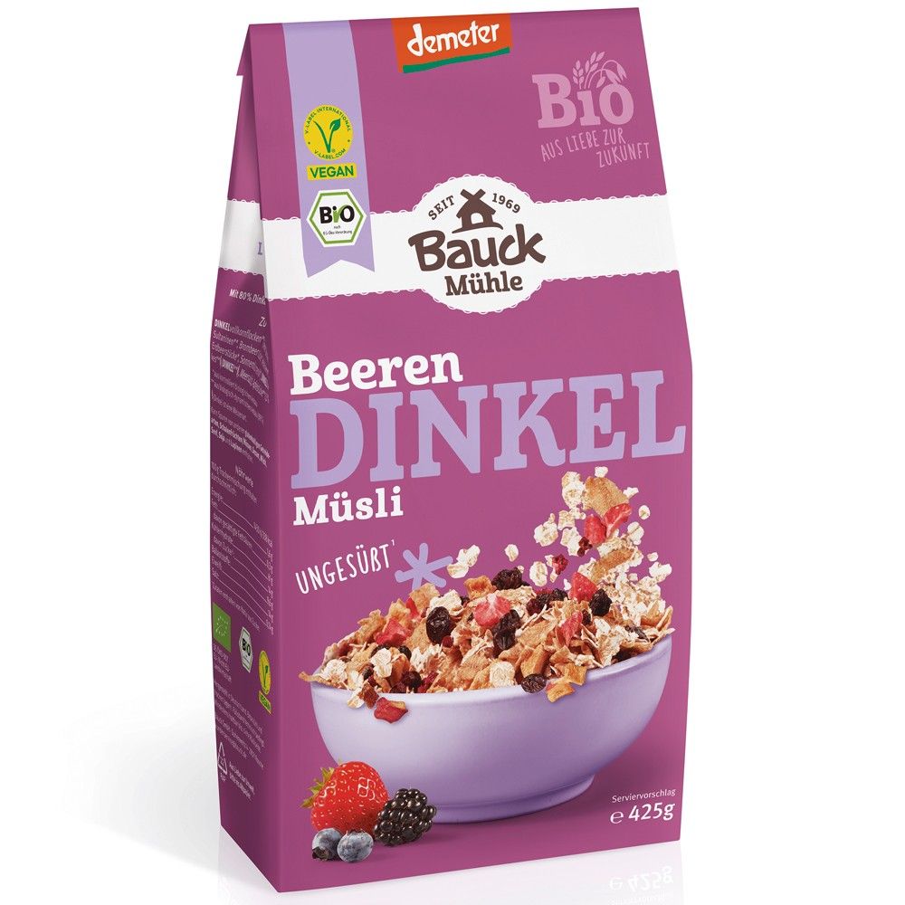 Musli din spelta fructe padure vegan demeter bio - Verlin