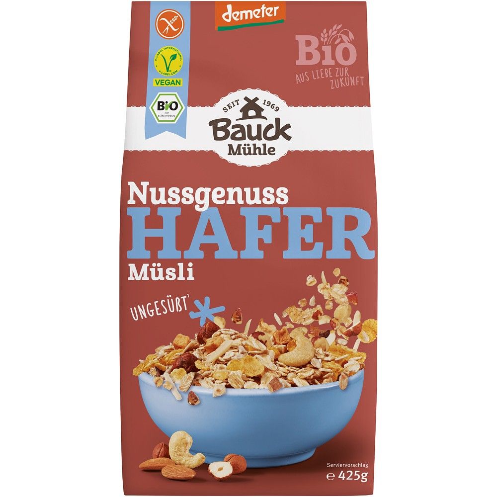 Musli ovaz mix nuci fara gluten bio 425g - Verlin