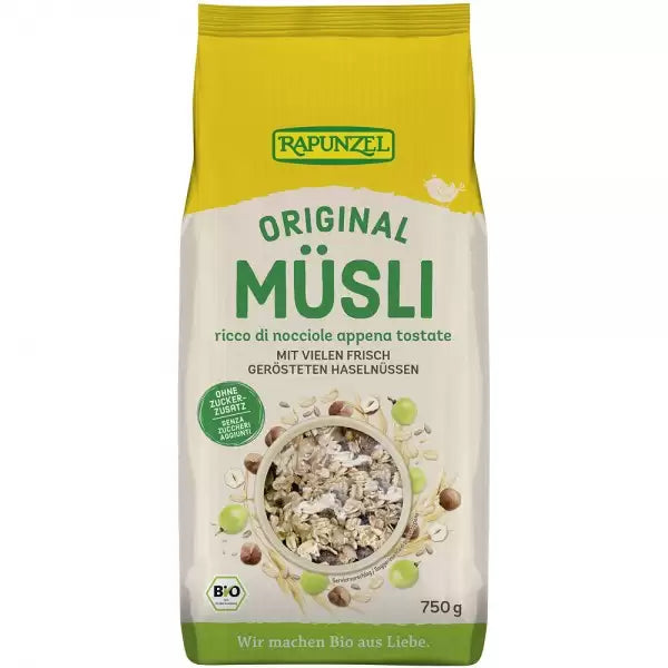 Musli bio original fara zahar adaugat 750g Rapunzel - Verlin