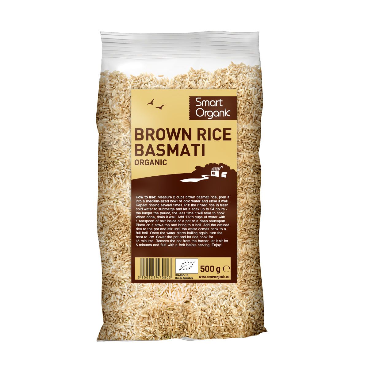 Orez basmati brun eco 500g Smart Organic - Verlin