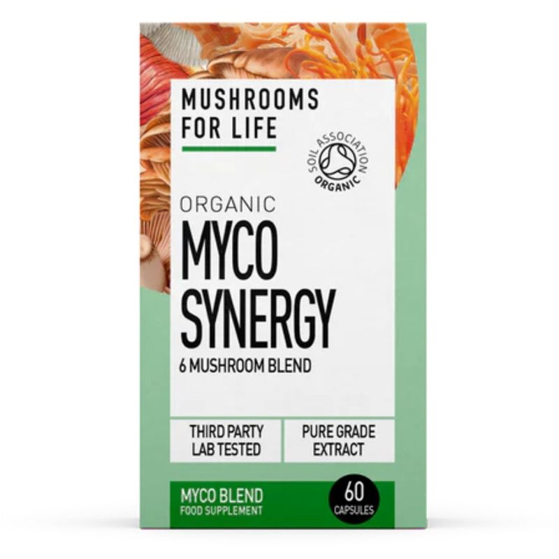 Organic Myco Synergy ciuperci 800 mg Pure Grade - Verlin