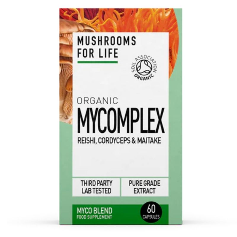 Organic Mycomplex 800 mg Reishi Cordyceps si Maitake - Verlin