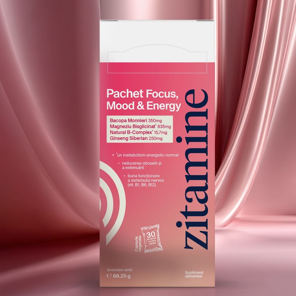 Pachet Focus Mood Energy 68 25g Zitamine - Verlin