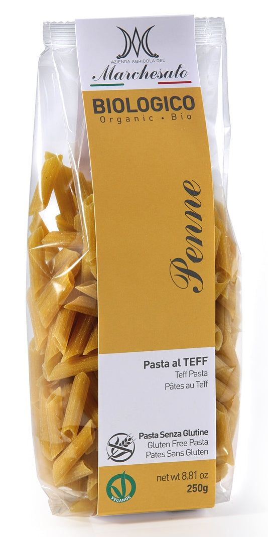 Penne din teff bio fara gluten 250g Marchesato - Verlin