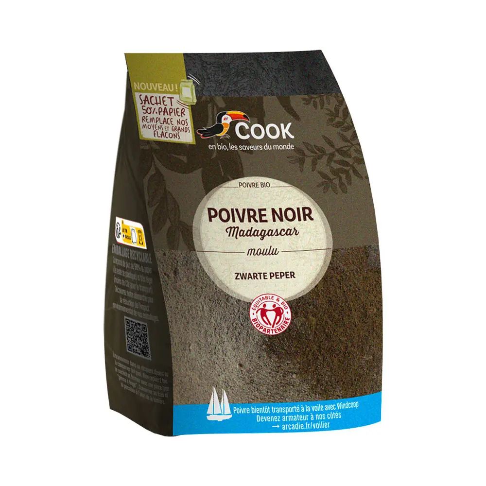 Piper negru macinat bio 150g Cook - Verlin