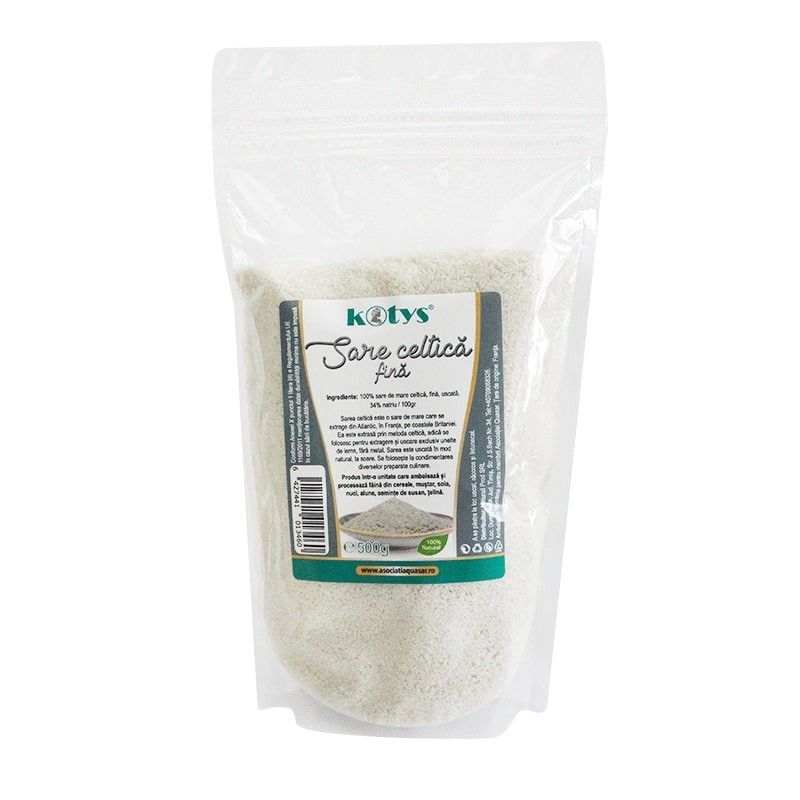 Sare celtica fina uscata, 500g, Kotys Sare celtica fina uscata 500gr