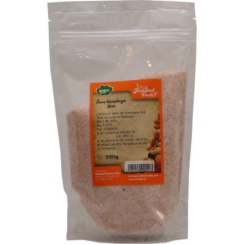 Sare Himalaya Fina 500g Paradisul Verde - Verlin