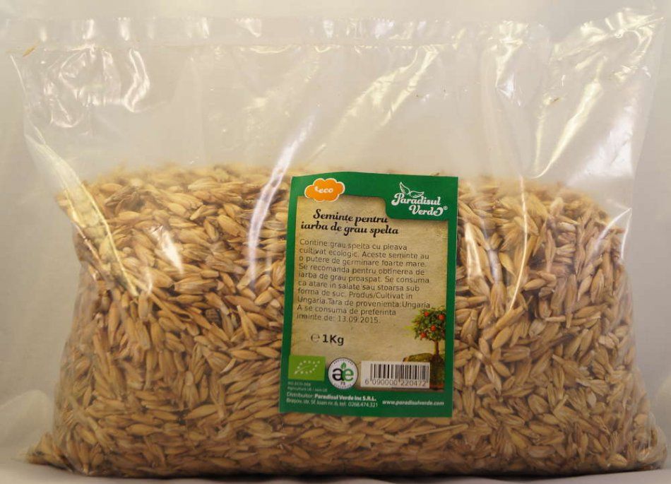 Seminte Iarba Grau Spelta Bio 1kg Paradisul Verde - Verlin