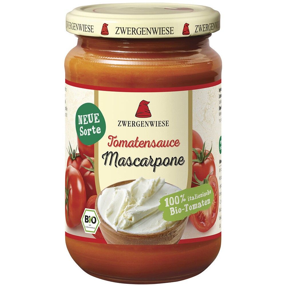 Sos tomate bio mascarpone 340ml Zwergenwiese - Verlin