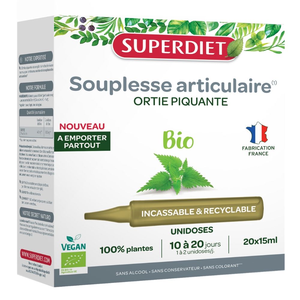 URZICA BIO ARTICULATII FLEXIBILE 20 fiole din PP - Verlin