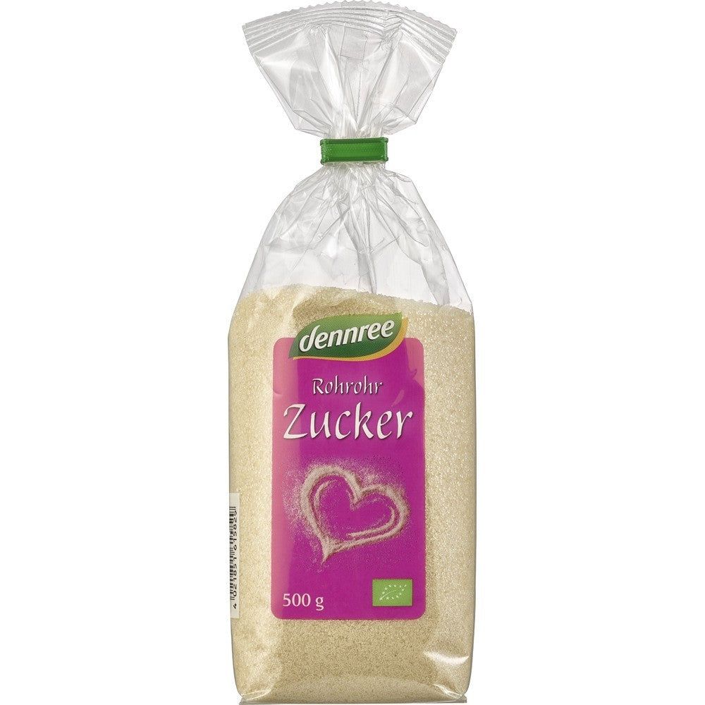 Zahar brut din trestie ecologic 500g Dennree - Verlin