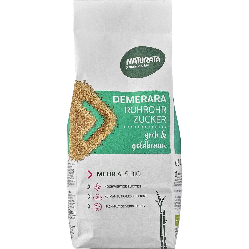 Zahar brut din trestie Demerara 500g Naturata - Verlin