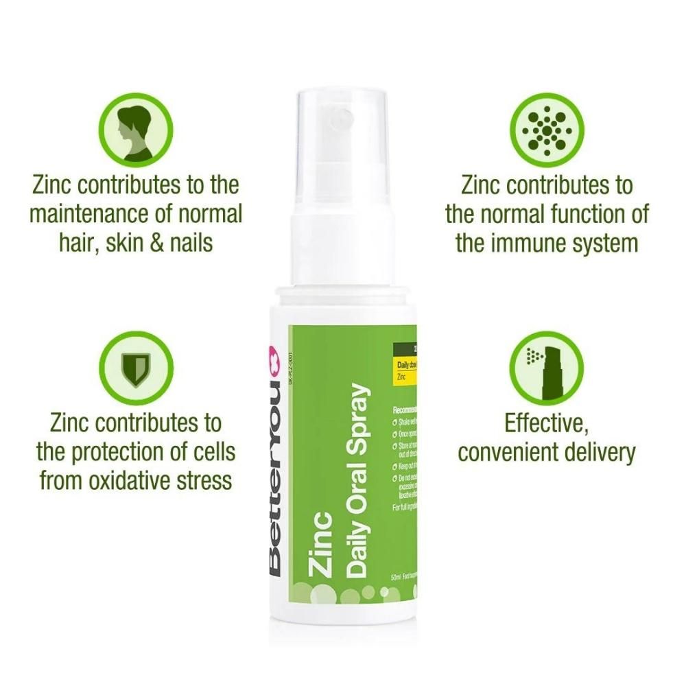 Zinc Oral Spray 50 ml BetterYou - Verlin