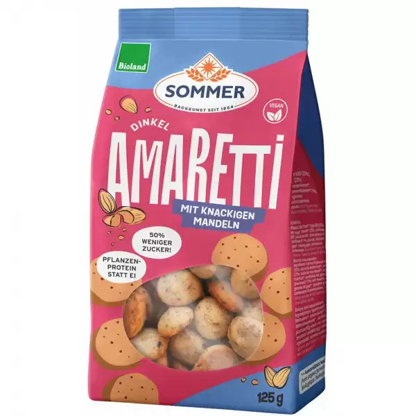 Biscuiti Amaretti din faina de spelta 125g Sommer