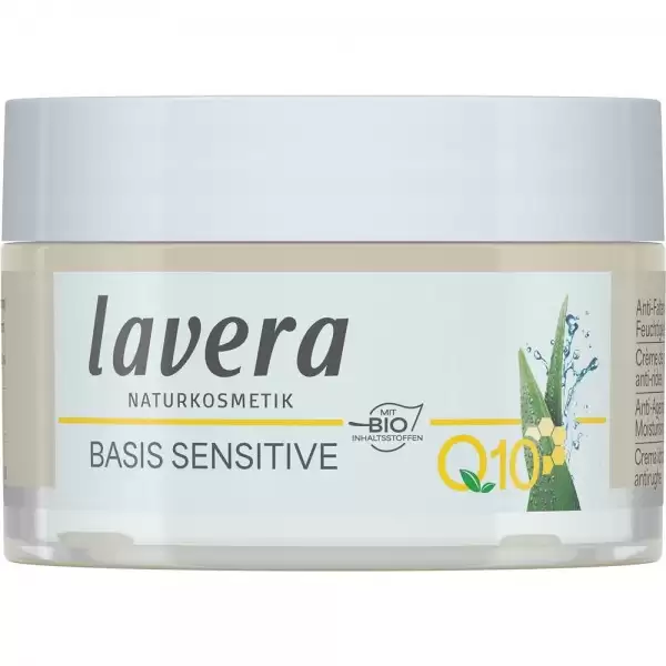Crema basis sensitiv hidratanta de zi antirid cu coenzima Q10, jojoba si aloe vera bio, 50ml, Lavera