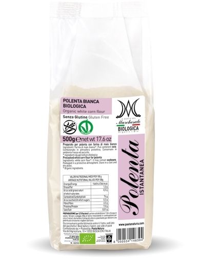 Faina alba de malai bio 500g, ambalaj transparent Marchesato, eticheta mov.