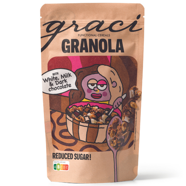  Granola TRIPLE CHOCOLATE, 250g, graci laboratories