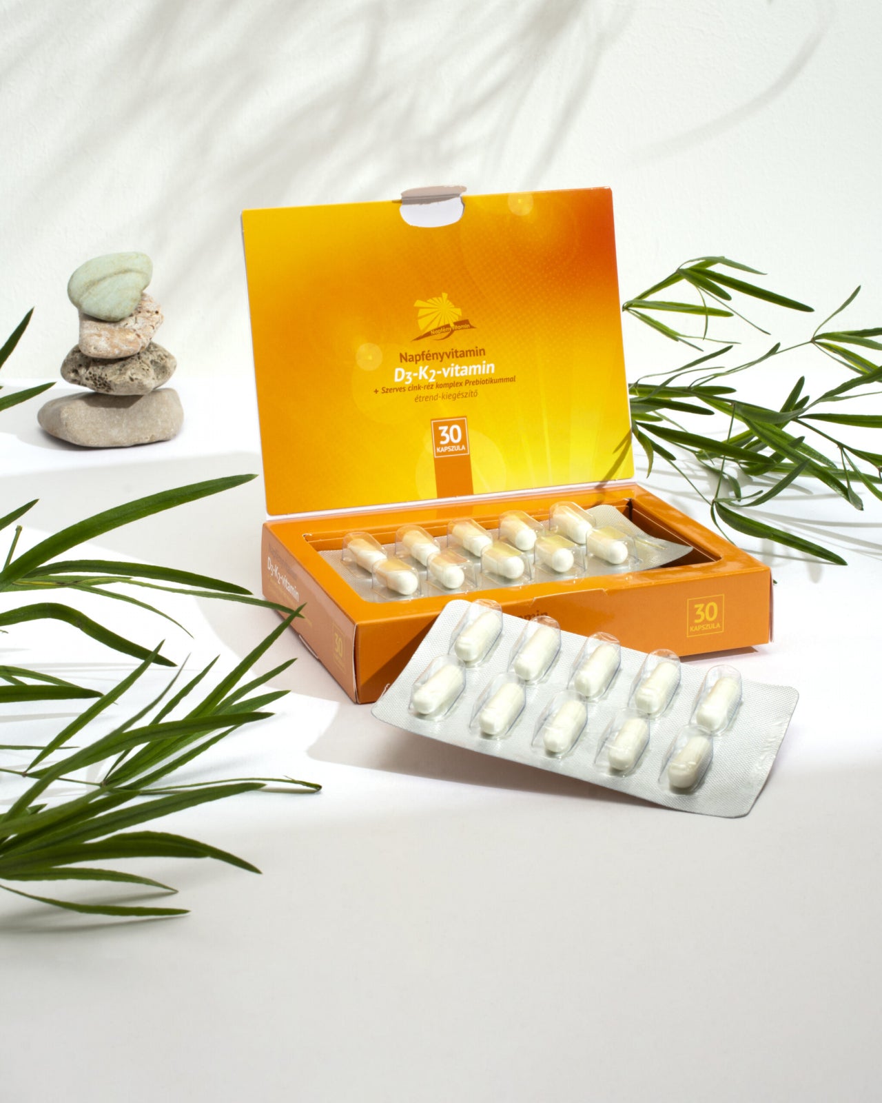 D3-K2 Complex + Zinc, Cupru si Prebiotice, 30 capsule, Napfenyvitamin
