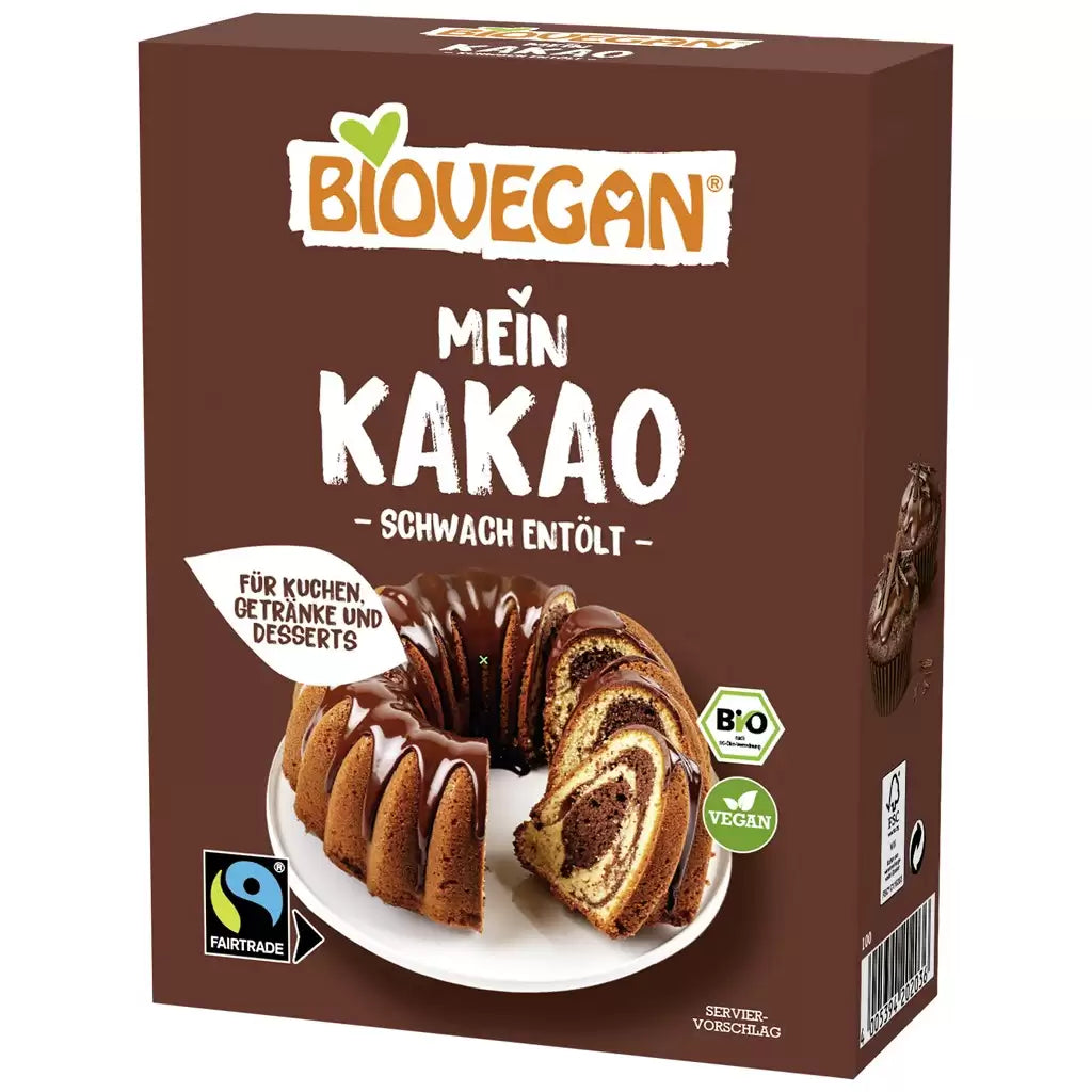 Pudra de cacao slab degresata bio , 125g, Biovegan