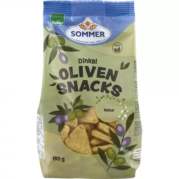 Snack vegan din spelta cu masline 150g Sommer