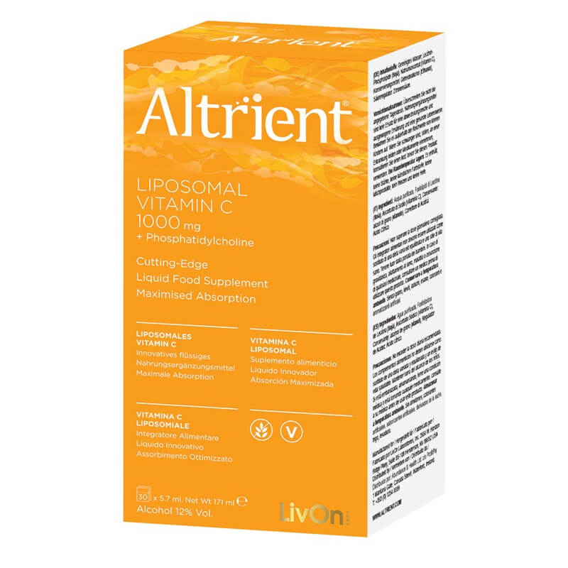 Altrient C LivOn Labs, supliment lipozomal vitamina C, cutie portocalie 30 pliculețe 1000mg