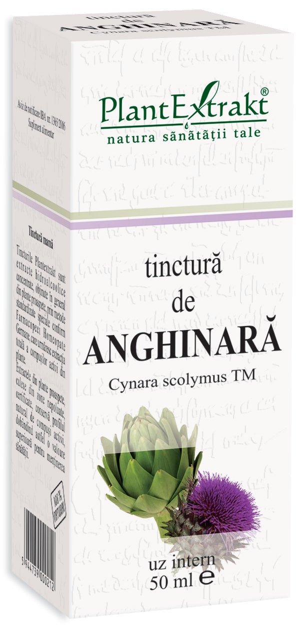 Tinctură de anghinară, 50 ml, plantextrakt