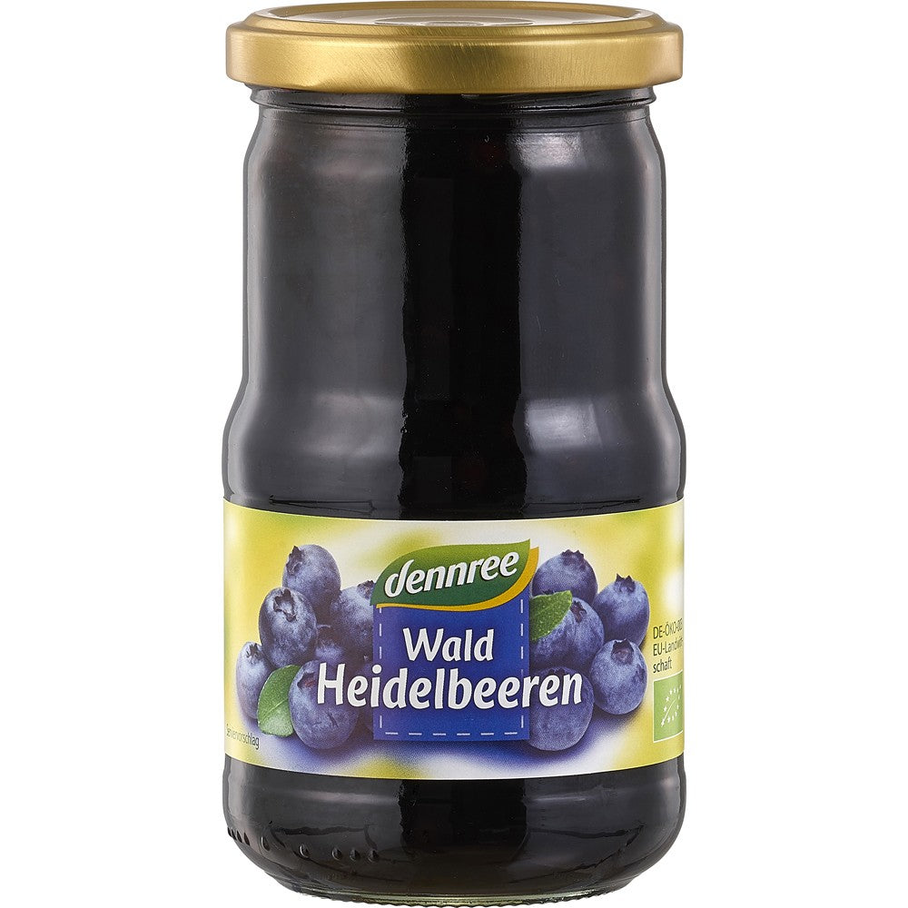 Afine padure bio in sirop 350g Dennree - Verlin