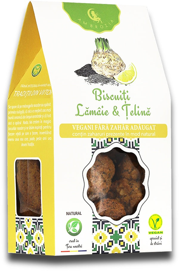 Biscuiti lamaie & țelina, 130g, ambrozia