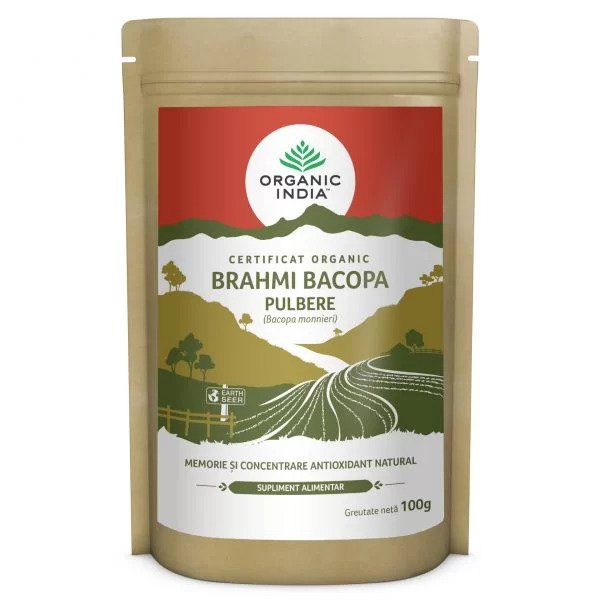 Brahmi bacopa pulbere memorie si concentrare antioxidant natural - Verlin