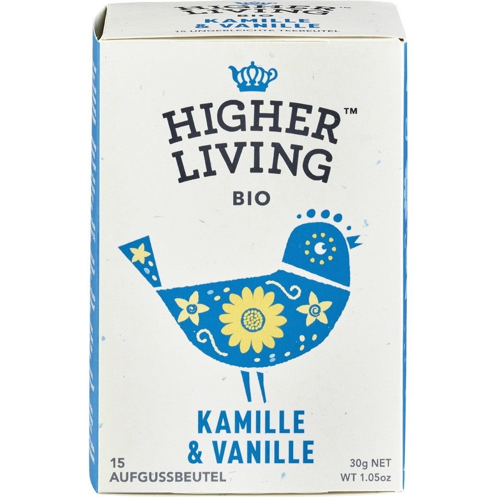 Ceai musetel si vanilie eco 15 plicuri higher - Verlin
