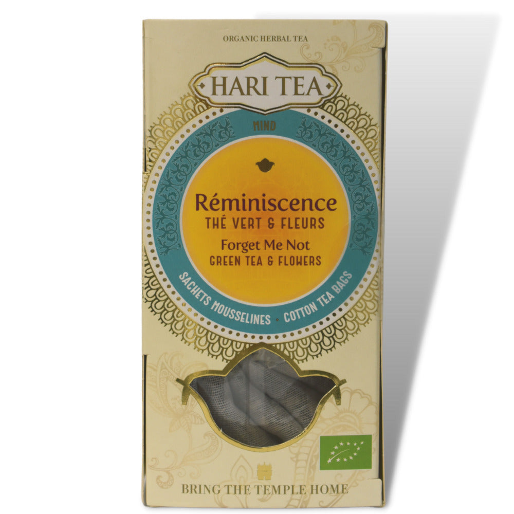 Ceai premium , forget me not , ceai verde si flori, bio, 10dz, Hari Tea