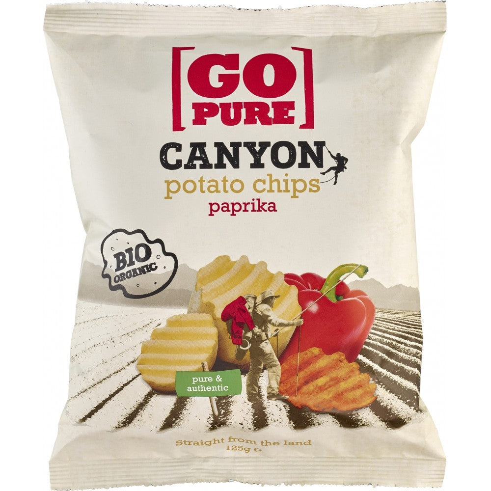 Chips-uri Canyon din cartofi ardei bio 125g GoPure - Verlin