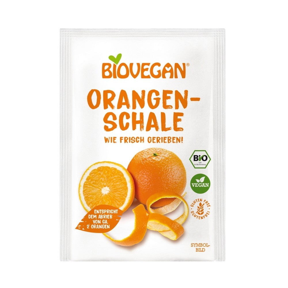 Coaja bio portocala rasa 9g Biovegan - Verlin
