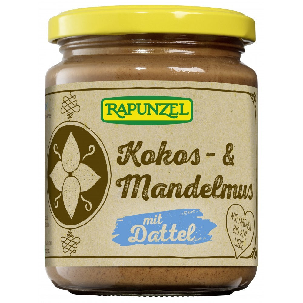 Crema bio cocos migdale si curmale 250g Rapunzel - Verlin