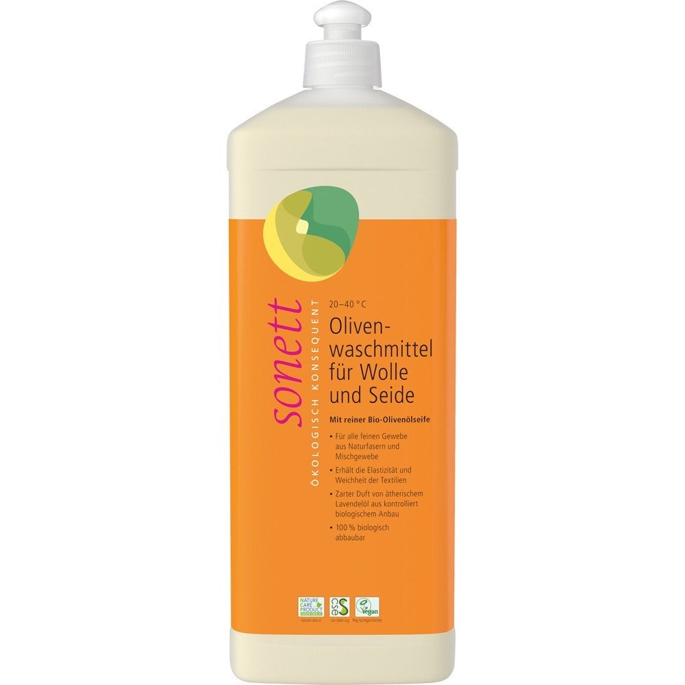 Detergent ecologic cu masline pentru lana si matase 1L Sonett