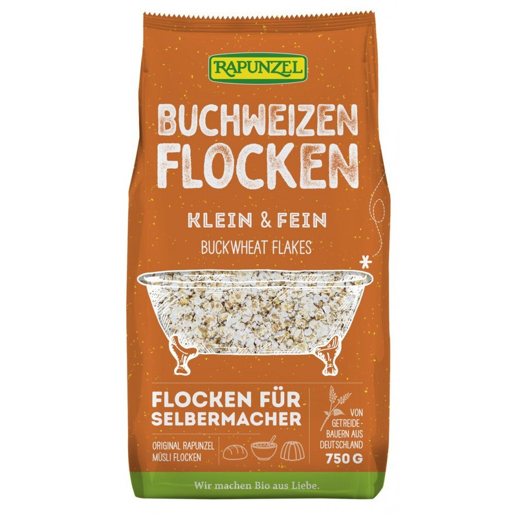 Fulgi mici de hrisca bio 750g Rapunzel Fulgii provin de la fermierii