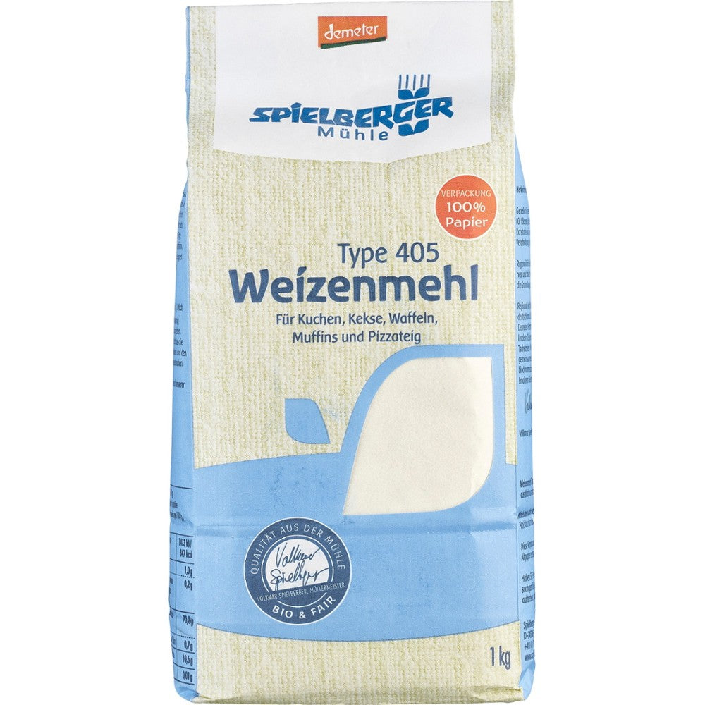 Faina alba grau TIP 405 Demeter 1kg Spielberger - Verlin