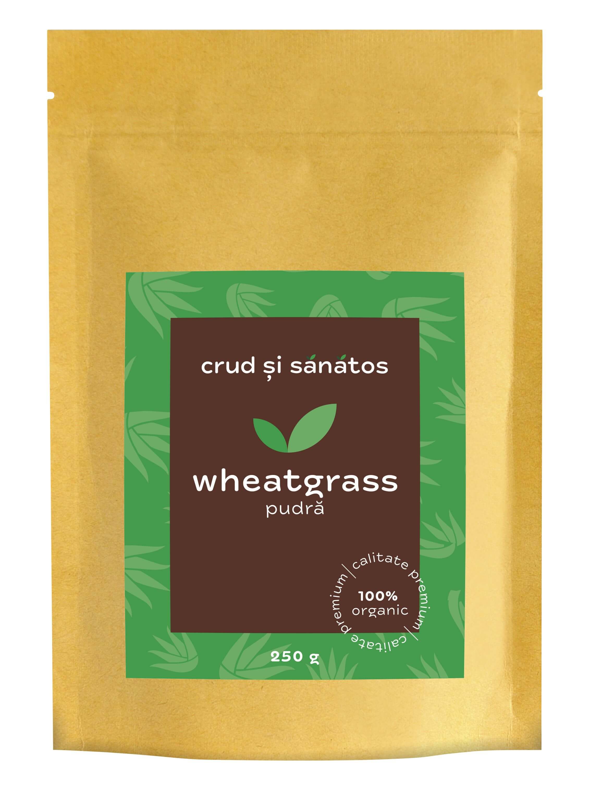 Iarba grau wheatgrass noua zeelanda bio 125g crud - Verlin