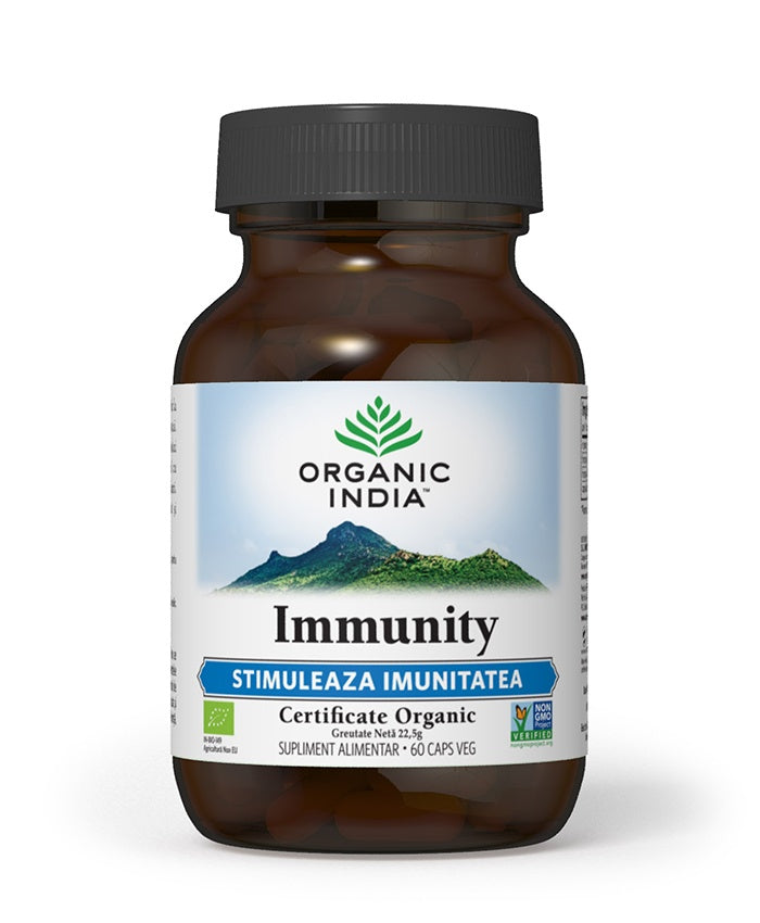Immunity - imunomodulator natural, 60 capsule vegetale, organic india 1