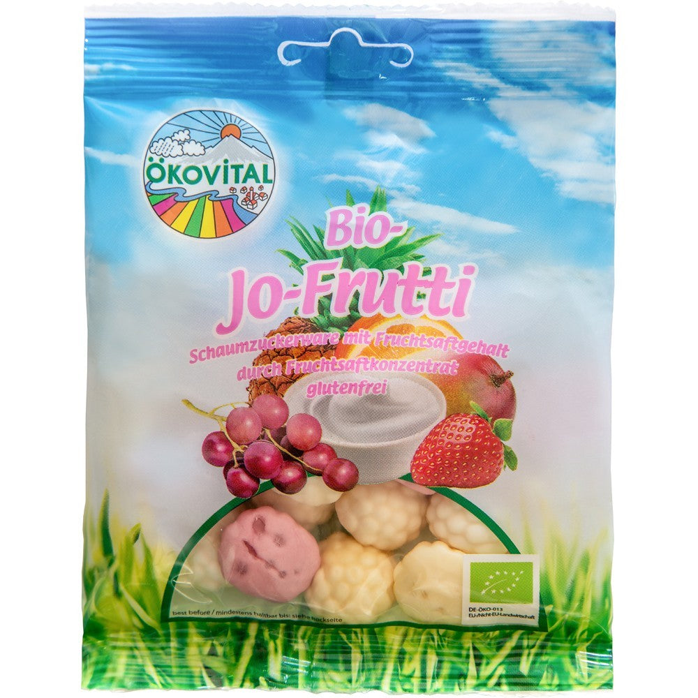 Jeleuri fructe si iaurt bio fara gluten 80g - Verlin