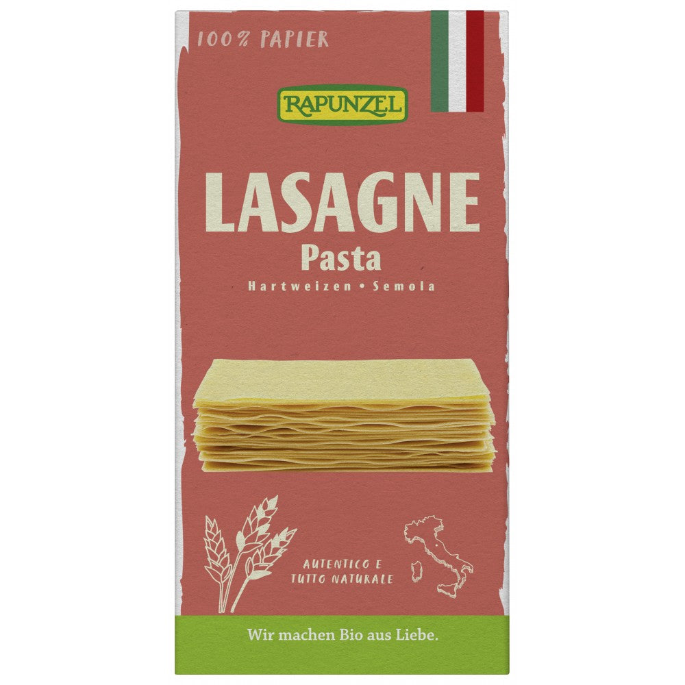Lasagna bio semola 250g Rapunzel Foile de lasagna bio Rapunzel
