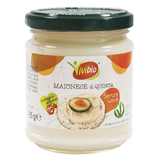 Maioneza bio quinoa fara ou vegan vivibio 185g - Verlin