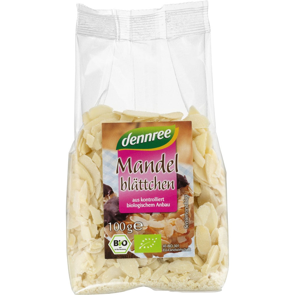 Migdale decojite si feliate bio 100g Dennree - Verlin
