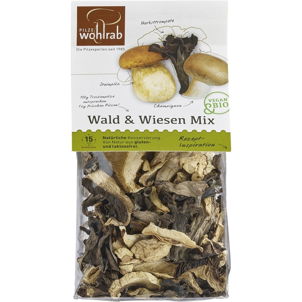 Mix ciuperci bio salbatice deshidratate 30g Wohlrab - Verlin
