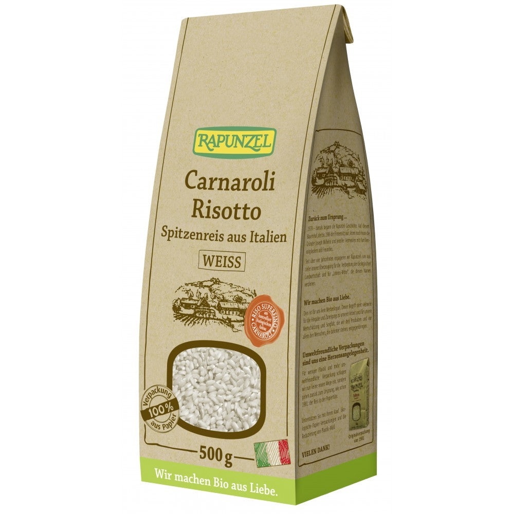 Orez Carnaroli ecologic 500g Rapunzel - Verlin