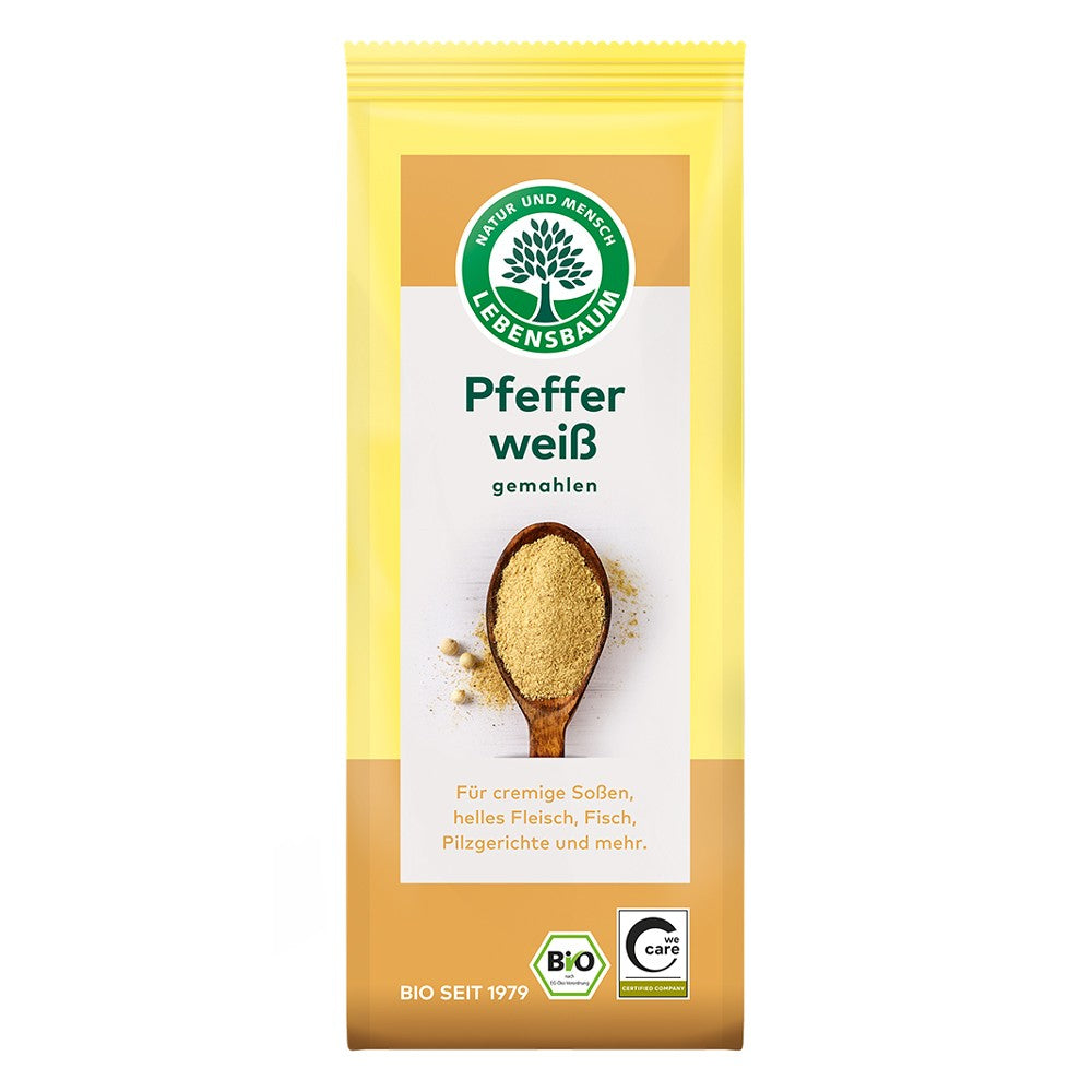 Piper alb macinat ecologic 50g Lebensbaum - Verlin