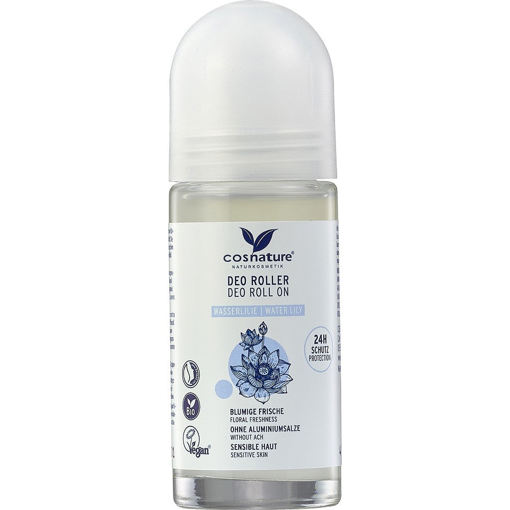 Roll-on cu nufar si aloe vera bio fara aluminiu 50ml Cosnature Rollonul cu nufar si aloe