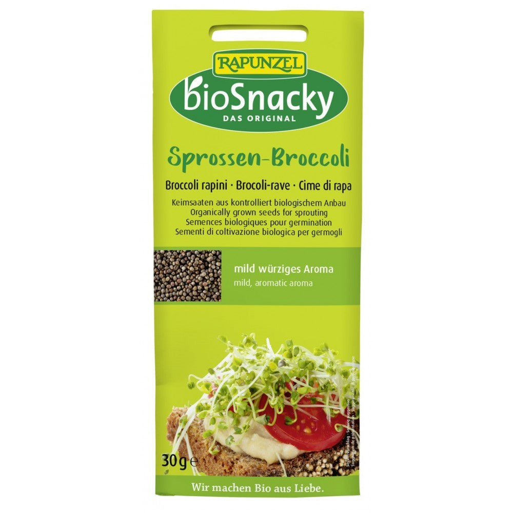 Seminte bio de broccoli pentru germinat 30g BioSnacky Rapunzel